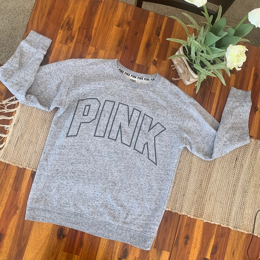PINK crew neck sweat shirt 💕